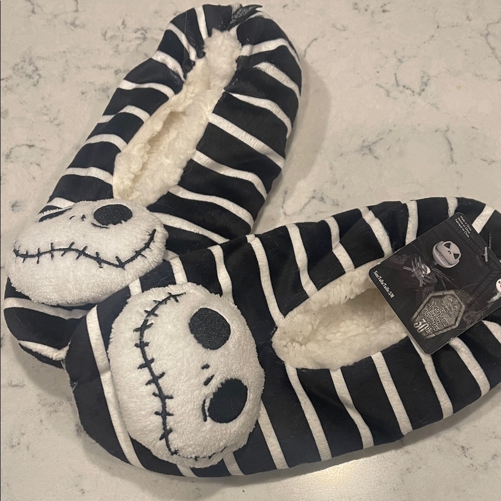 Nightmare Before Christmas Slipper Socks Sz S/M